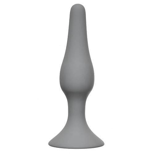 Серая анальная пробка Lola toys Slim Anal Plug Medium 4206-03Lola (11,5 см)