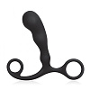 Чёрный силиконовый массажёр простаты BlueLine Prostate Gear BLM4007