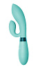 Мятный вибратор с клиторальным отростком Indeep Gina 7700-04indeep (20 см)