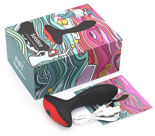 Чёрный массажёр простаты Magic Motion Solstice 861145