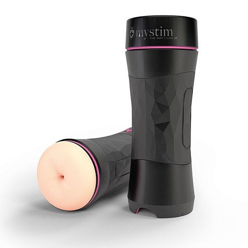 Телесный мастурбато-анус в тубе MyStim Oh Push me 46373