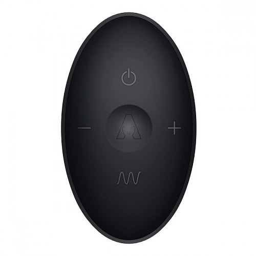 Чёрный массажёр простаты с вибрацией и пультом ДУ The Rabbit Company Prostate Rabbit TRC-013BLK