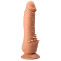 Телесный фаллоимитатор на присоске с шипами для массажа клитора LOVETOY (А-Полимер) 100900 (17,8 см)