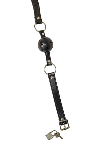 Чёрный кляп-шарик Lola toys Love Spell 1144-01lola