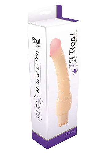 Вибратор телесного цвета Toyz4lovers REAL RAPTURE VIBE MAGMA T4L-00700748 (25 см)