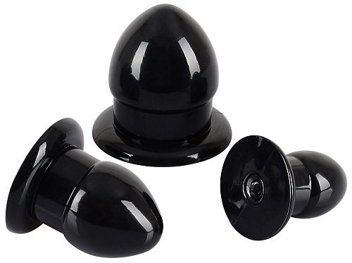 Набор чёрных растягивающих анальных пробок Orion Anal Stretching Plug Kit 05315700000