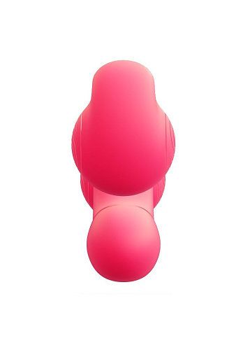 Уникальный розовый вибромассажёр-улитка для двойной стимуляции Snail Vibe