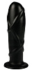 Чёрный анальный фаллоимитатор Dream Toys SMOOTH TORPEDO 21656 (20 см)