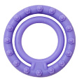 Фиолетовое двойное эрекционное кольцо Dream Toys NEON DOUBLE RING 45MM PURPLE 20760