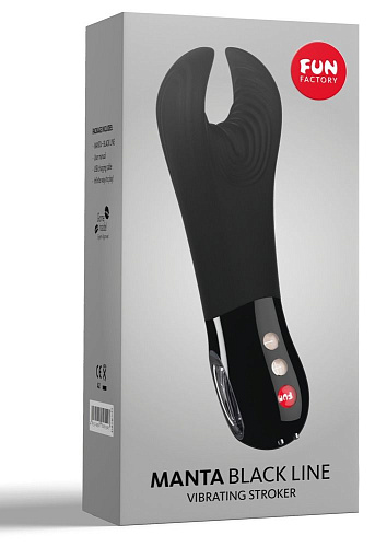 Чёрный фаллостимулятор с вибрацией Fun Factory Manta 5300808