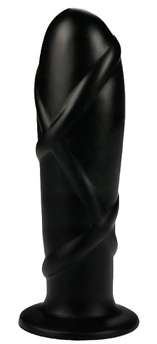Чёрный анальный фаллоимитатор Dream Toys SMOOTH TORPEDO 21656 (20 см)