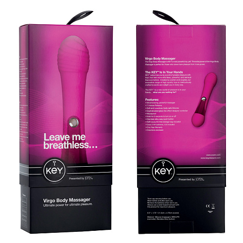 Розовый рельефный вибратор Jopen VIRGO JO-8048-00-3