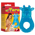 Голубая насадка-кольцо на пенис Orion El Toro 0566110