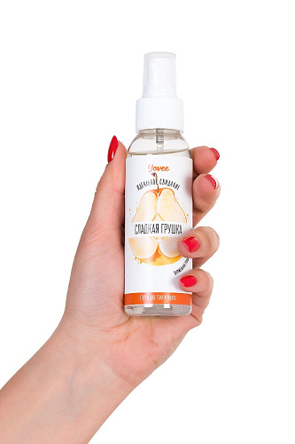 Спрей для тела и волос с ароматом карамельной груши ToyFa «Сладкая грушка» 722292
