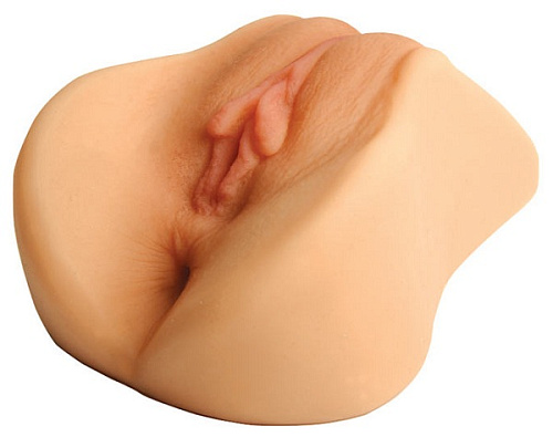 Телесные вагина и анус с вибрацией Topco Sales Melissa Jacobs Vibrating CyberSkin Pet Pussy Ass 1097057