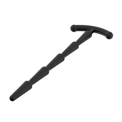 Набор из 3 чёрных уретральных плагов Baile Advanced Class BI-014469H-1