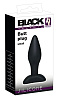 Чёрный анальный стимулятор Orion Silicone Butt Plug Small 05037890000 (9 см)