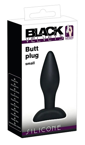Чёрный анальный стимулятор Orion Silicone Butt Plug Small 05037890000 (9 см)