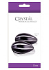 Чёрные стеклянные вагинальные шарики NS Novelties Crystal Kegel Eggs NSN-0703-13
