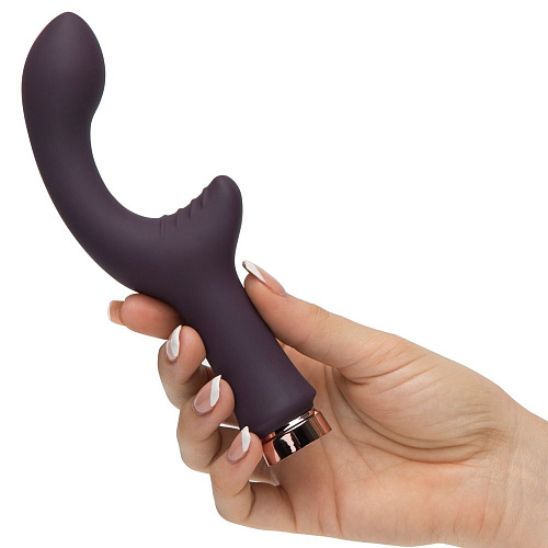 Фиолетовый вибратор Fifty Shades of Grey Lavish Attention RechargeableClitoral G-Spot Vibrator FS-69140 (18,4 см)