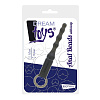 Чёрная анальная пробка Dream Toys ANAL BEADS WITH LOOP 21424 (12,3 см)