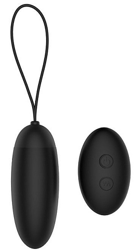 Чёрное виброяйцо Dream Toys REMOTE DUSKY PLEASER 21578