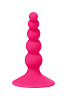 Розовая анальная втулка POPO Pleasure «Шарики» 731334 (10 см)