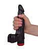 Чёрный вибромассажёр-реалистик LOVETOY (А-Полимер) 415000 (17,8 см)