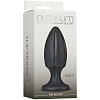 Чёрная анальная пробка Doc Johnson Platinum Premium Silicone - The Rocket - Black 0103-30-BX (12 см)