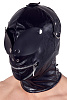 Чёрная маска на голову с отверстиями для глаз и рта Orion Imitation Leather Mask 24914191001