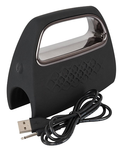 Чёрный мастурбатор с вибрацией Rocks-Off Rise E24123