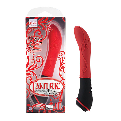 Красный вибромассажёр California Exotic Novelties Tantric 10-Function Nirvana SE-2070-30-3 (19 см)