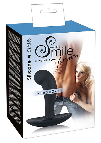 Чёрный анальный массажёр простаты Orion Smile Bad Boy 0507342 (13 см)