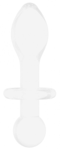 Белая анальная пробка Shots Media BV Rocker CHR028WHT (11,7 см)