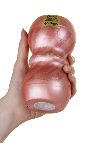 Мастурбатор белого цвета с 6 уровнями тугости тоннеля Men sMax Smart Gear+Wetch  MM-01