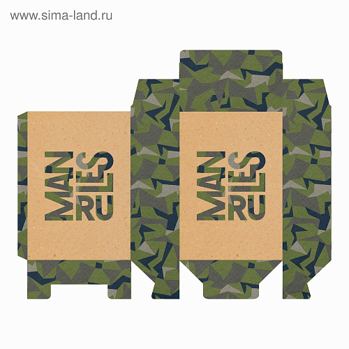 Складная коробка Сима-Ленд «Man rules» 3924794 (16×23×7,5 см)