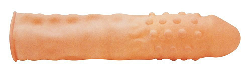 Насадка-удлинитель телесного цвета Seven Creations Latex-Verlangerung 0521990 (16 см)