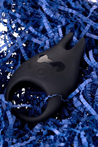 Чёрное эрекционное виброкольцо Erotist из силикона Erotist 548002