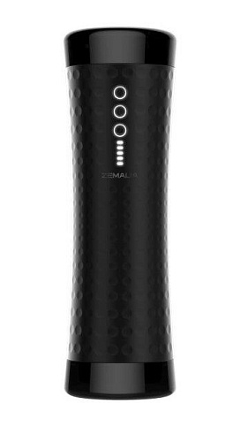 Чёрный мастурбатор в тубе с вибрацией и голосовым сопровождением Svakom Valerie Z17