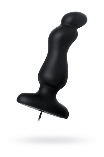 Анальная чёрная втулка с пультом D-PENG Mike DP-18004 (12,3 см)