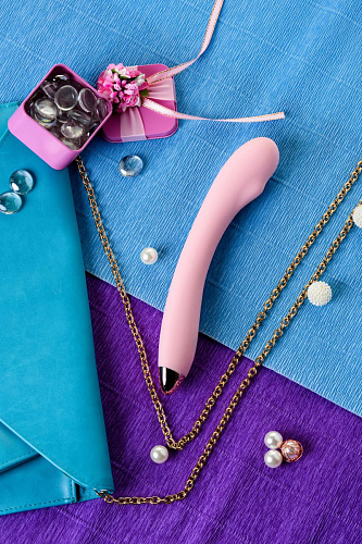 Розовый вибромассажёр Eromantica Kristen 230203 (22,5 см)