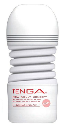 Белый мастурбатор Tenga Rolling Head Cup Soft TOC-203S