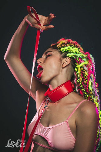 Красный ошейник с поводком Lola toys Circus 1085-02lola