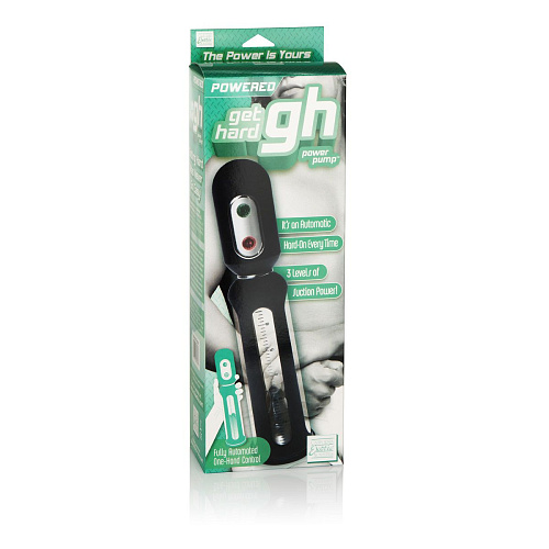 Автоматическая вакуумная помпа чёрного цвета California Exotic Novelties GET HARD POWER PUMP SE-1041-10-3