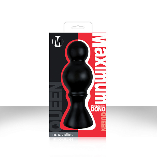 Чёрный анальный стимулятор NS Novelties Maximum Pleasure Dong Queen NSN-0415-23 (17,7 см)