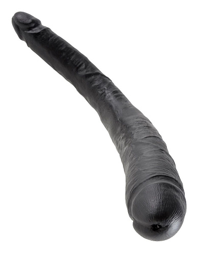 Чёрный двусторонний дилдо Pipedream 16 Tapered Double Dildo PD5517-23 (40,6 см)