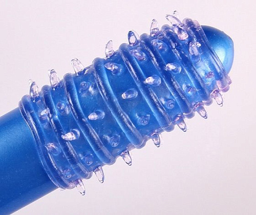 Розовая сквозная насадка на пенис с усиками White Label 47203-MM