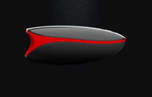 Хай-тек перезаряжаемый мастурбаторс вибрацией в чёрно-красном цвете ImToy Piu