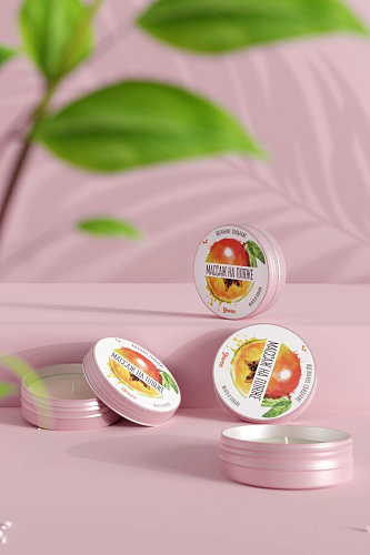 Массажная свеча с ароматом манго и папайи ToyFa «Массаж на пляже» 722002