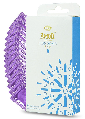 Супертонкие презервативы AMOR Thin 50396 (15 шт)